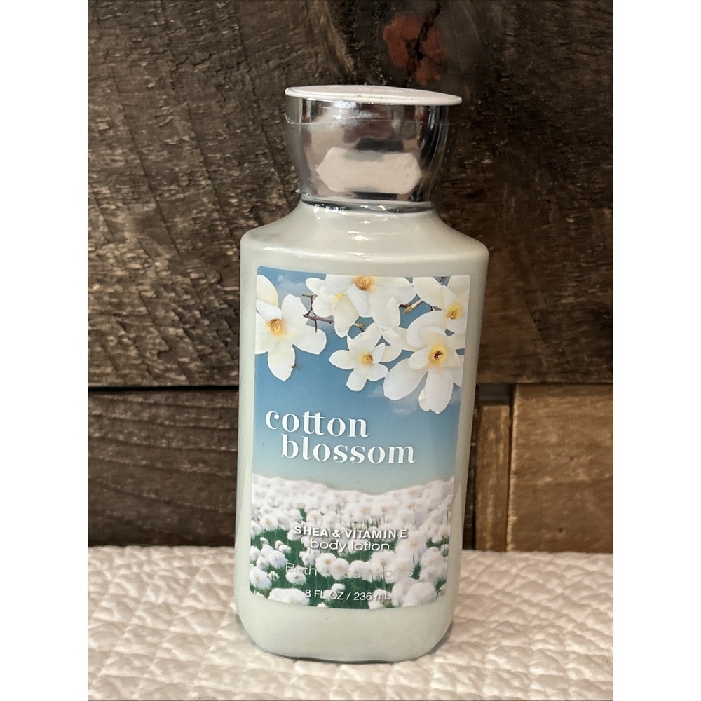 Bath & Body Works COTTON BLOSSOM Body Lotion‎ 8 oz Retired Discontinued NEW